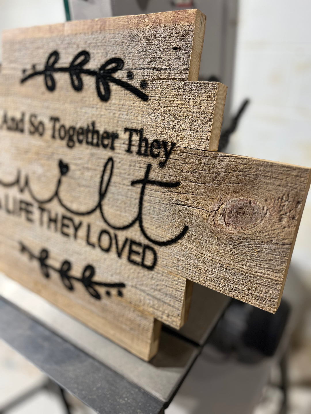 Built This Life Together Home Decor sign