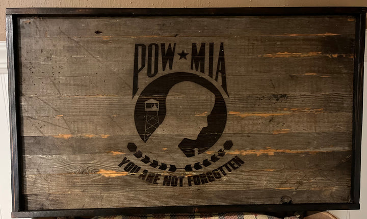 Rustic POW/MIA Flag