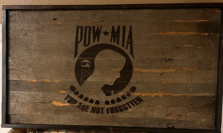 Rustic POW/MIA Flag